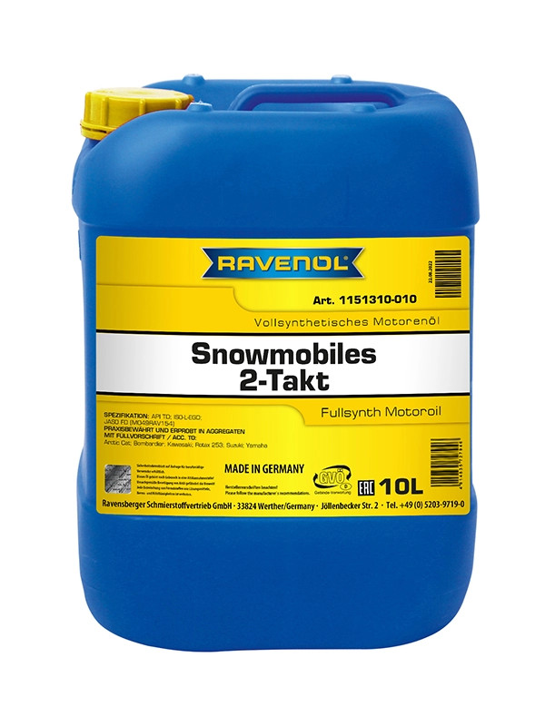 RAVENOL SNOWMOBILES Fullsynth. 2-Takt 10 L