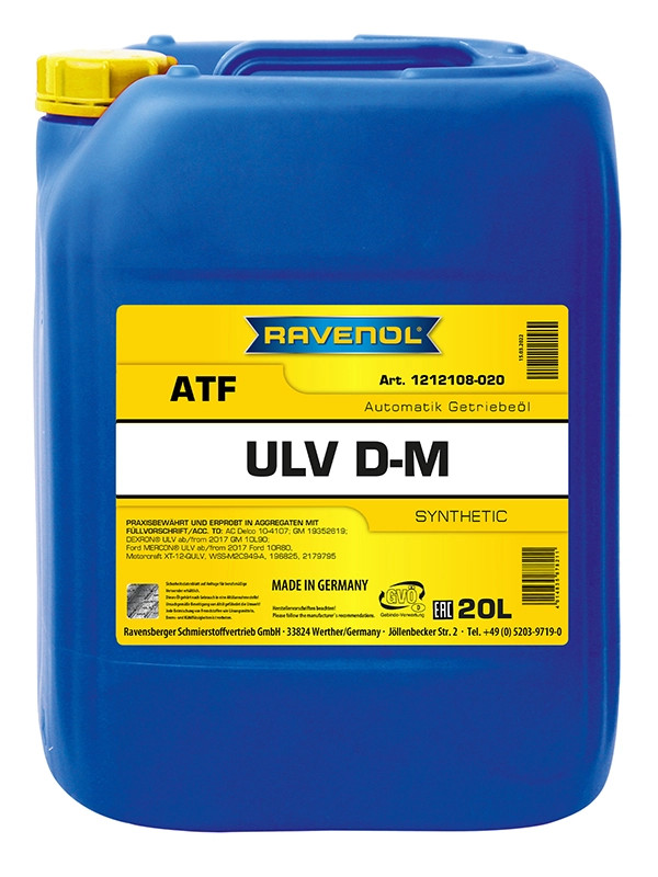 RAVENOL ATF ULV D-M 20 L
