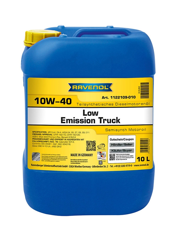 RAVENOL Low Emission Truck SAE 10W-40 10 L