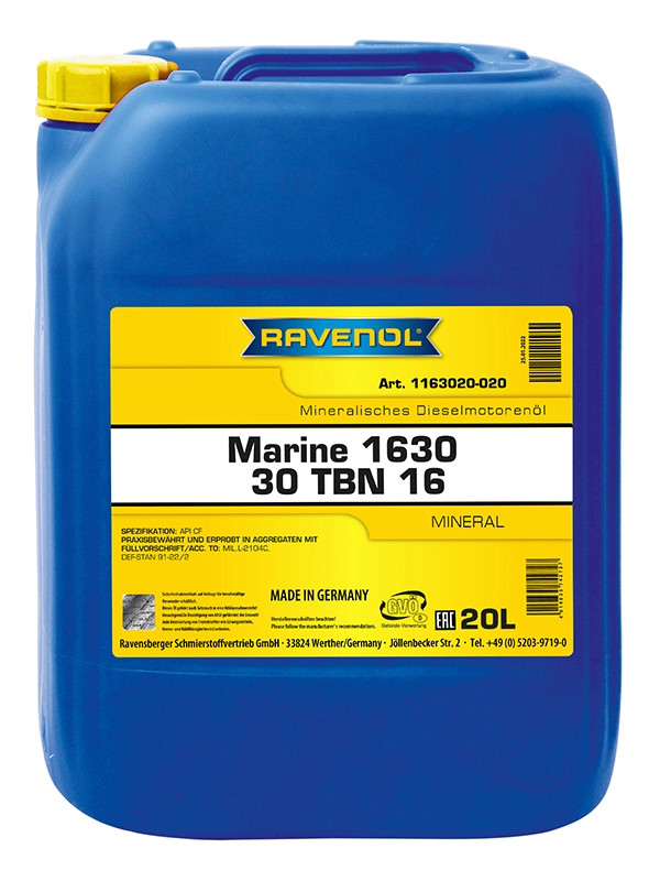 RAVENOL MARINE 1630 SAE 30 TBN16 20 L