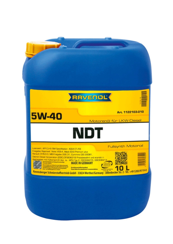RAVENOL NDT Nord Duty Truck SAE 5W-40 10 L