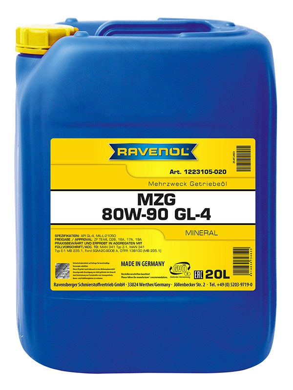 RAVENOL Getriebeoel MZG SAE 80W-90 GL-4 20 L