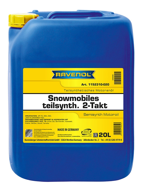RAVENOL SNOWMOBILES Teilsynth. 2-Takt 20 L