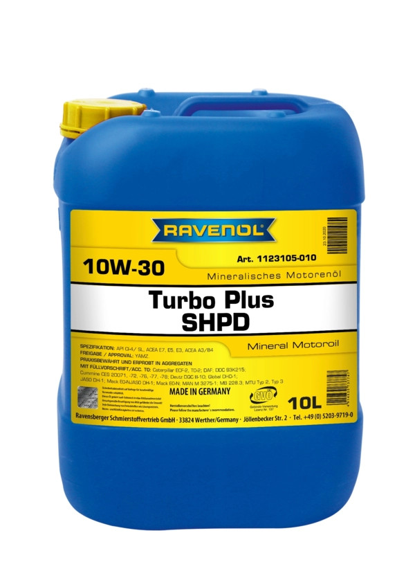 RAVENOL Turbo Plus SHPD SAE 10W-30 10 L