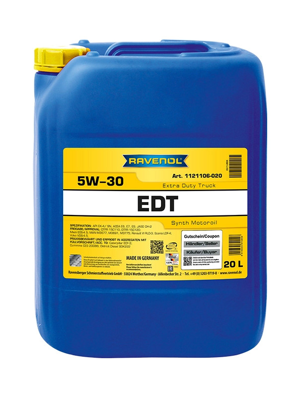 RAVENOL EDT Extra Duty Truck SAE 5W-30 20 L