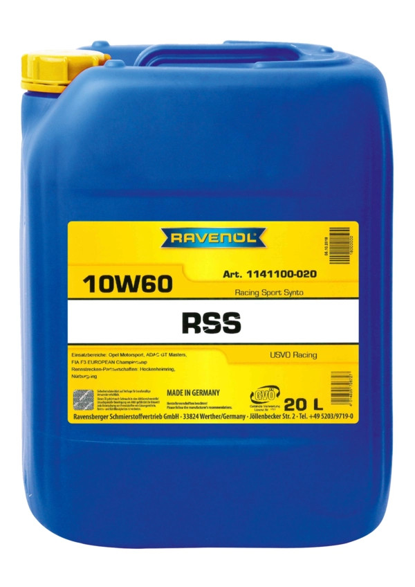 RAVENOL RSS SAE 10W-60 20 L