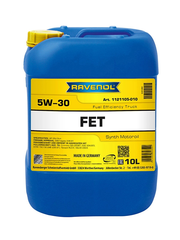 RAVENOL FET Fuel Efficiency Truck SAE 5W-30 10 L