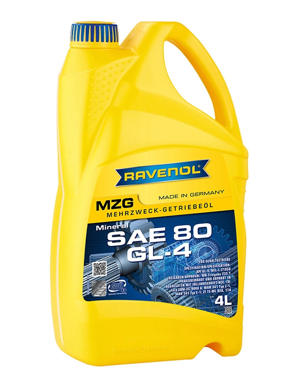 RAVENOL Getriebeoel MZG SAE 80 GL-4 4 L