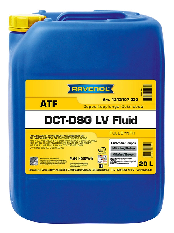 RAVENOL DCT-DSG LV Fluid 20 L