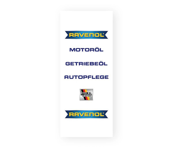 RAVENOL Hochformatflagge, 150x360cm 1 L