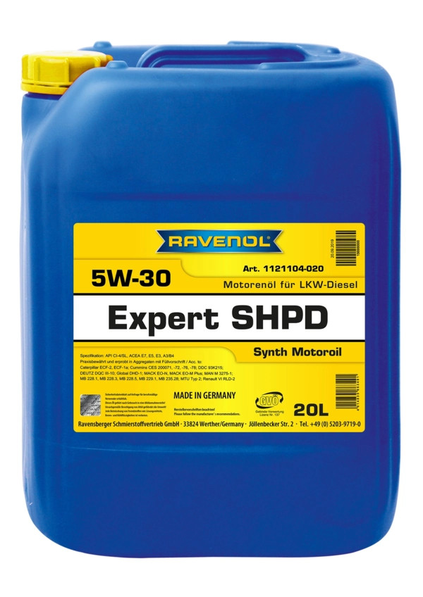 RAVENOL Expert SHPD SAE 5W-30 20 L
