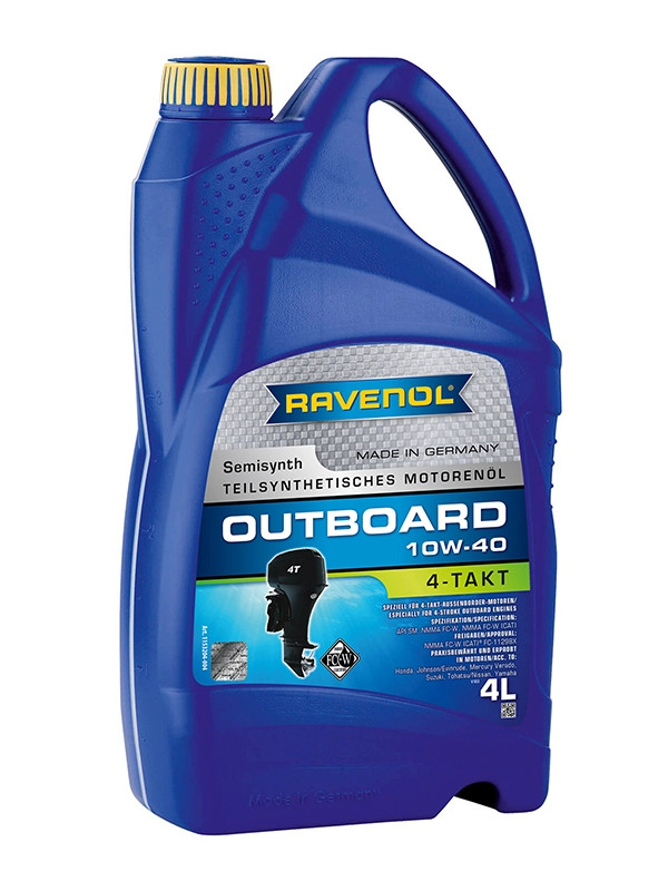 RAVENOL Outboardoel 4T SAE 10W-40 4 L