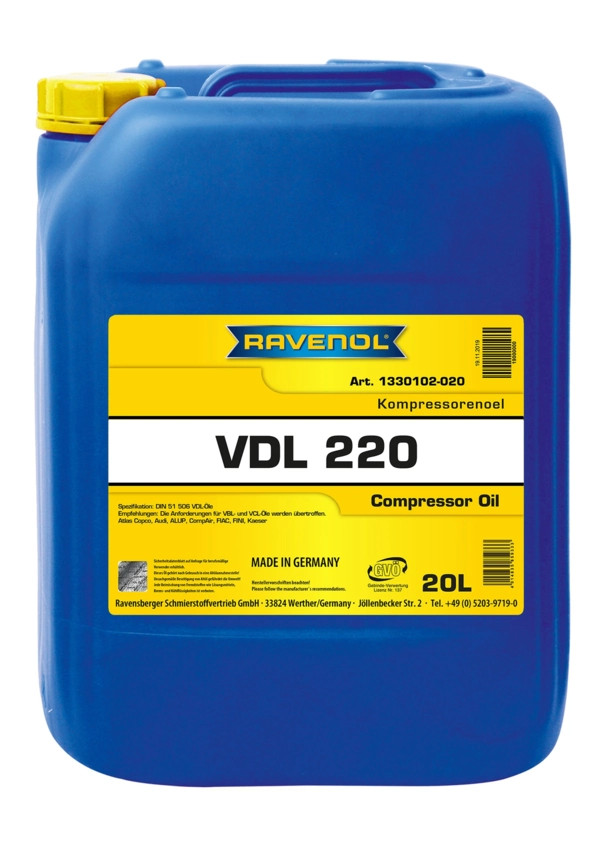 RAVENOL Kompressorenoel VDL 220 20 St