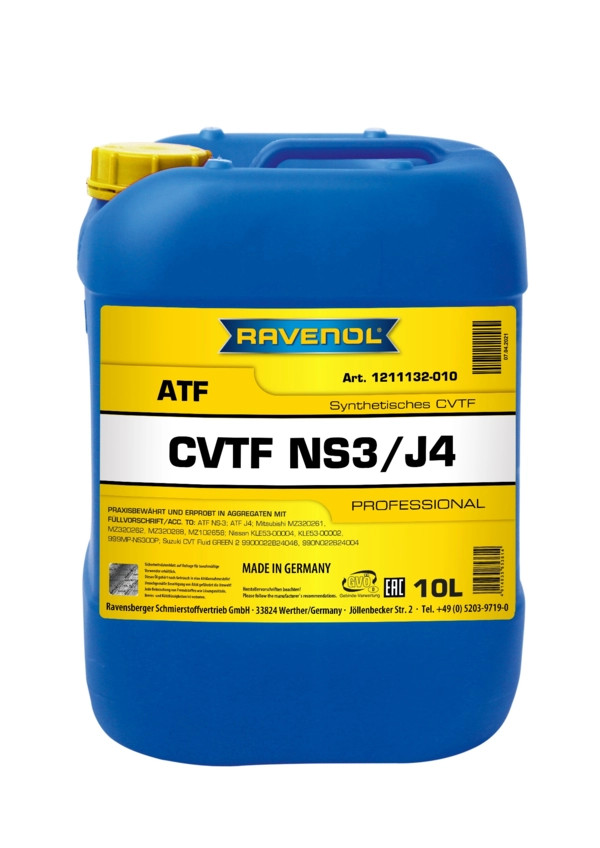 RAVENOL CVTF NS3/J4 Fluid 10 L