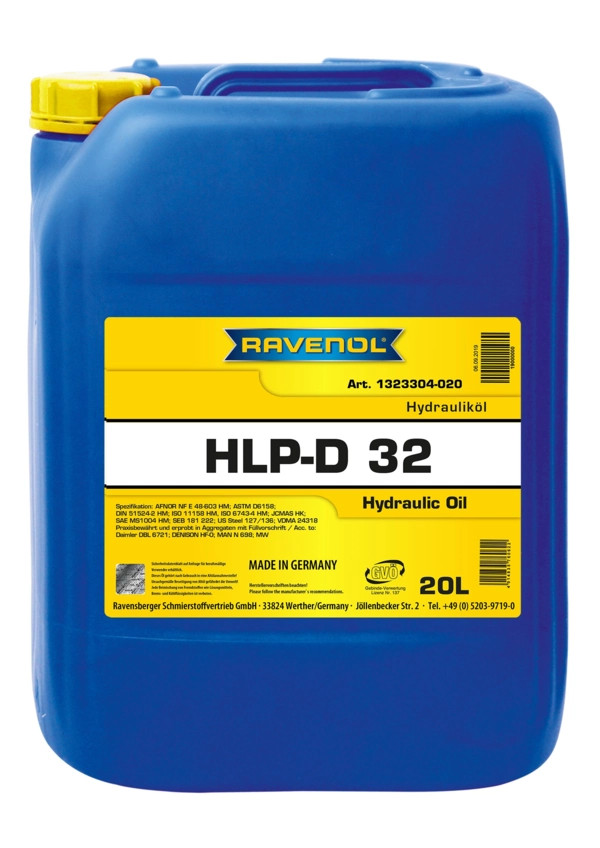 RAVENOL Hydraulikoel HLP-D 32 20 L