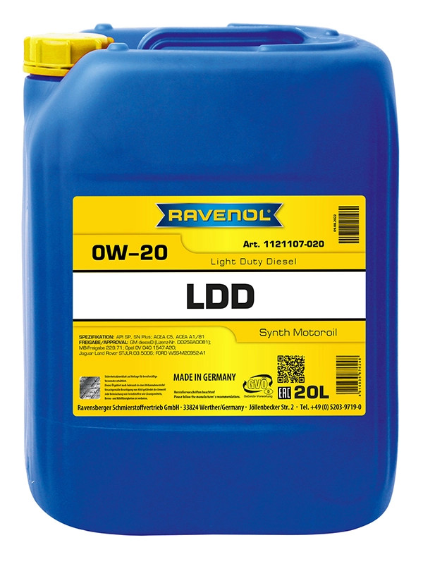 RAVENOL LDD Light Duty Diesel SAE 0W-20 20 L