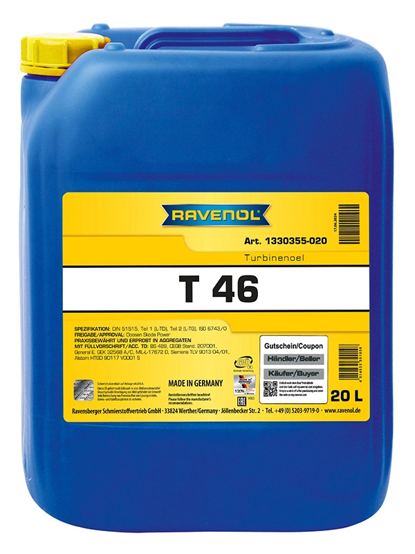 RAVENOL Turbinenoel T 46 20 St