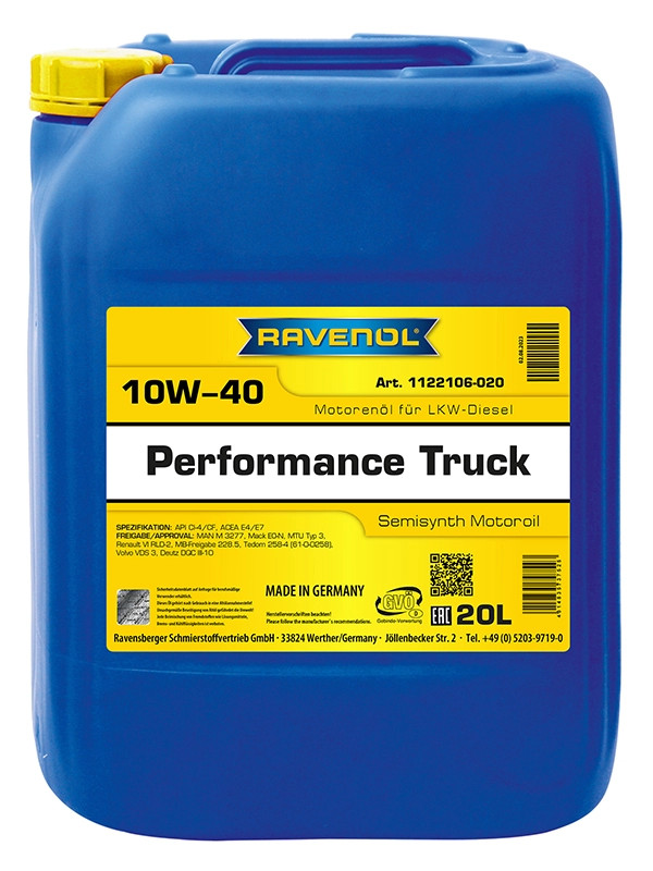 RAVENOL Performance Truck SAE 10W-40 20 L
