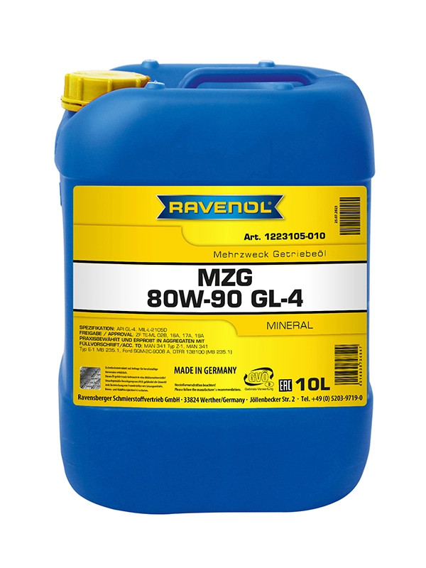 RAVENOL Getriebeoel MZG SAE 80W-90 GL-4 10 L