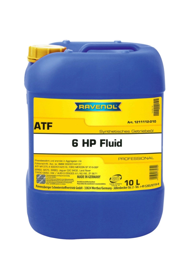 RAVENOL ATF 6 HP Fluid 10 L