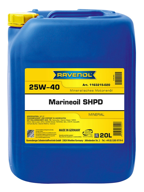 RAVENOL MARINEOIL SHPD 25W-40 mineral 20 L