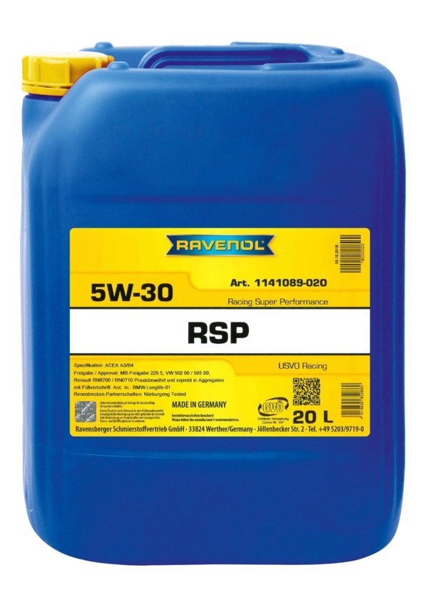 RAVENOL RSP Racing Super Performance SAE 5W-30 20 L