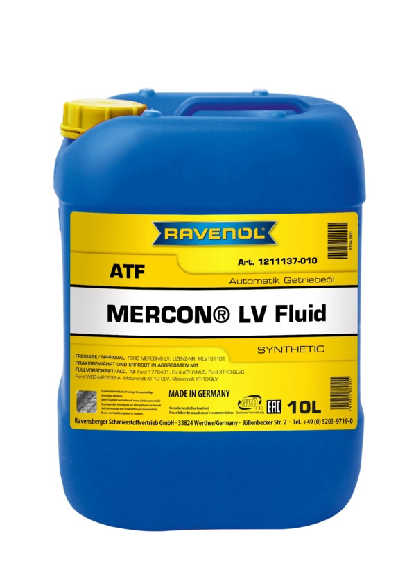 RAVENOL ATF MERCON® LV Fluid 10 L