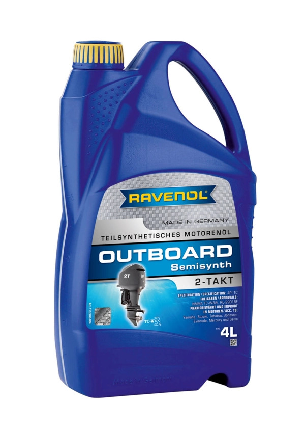 RAVENOL Outboardoel 2T Teilsynth. 4 L