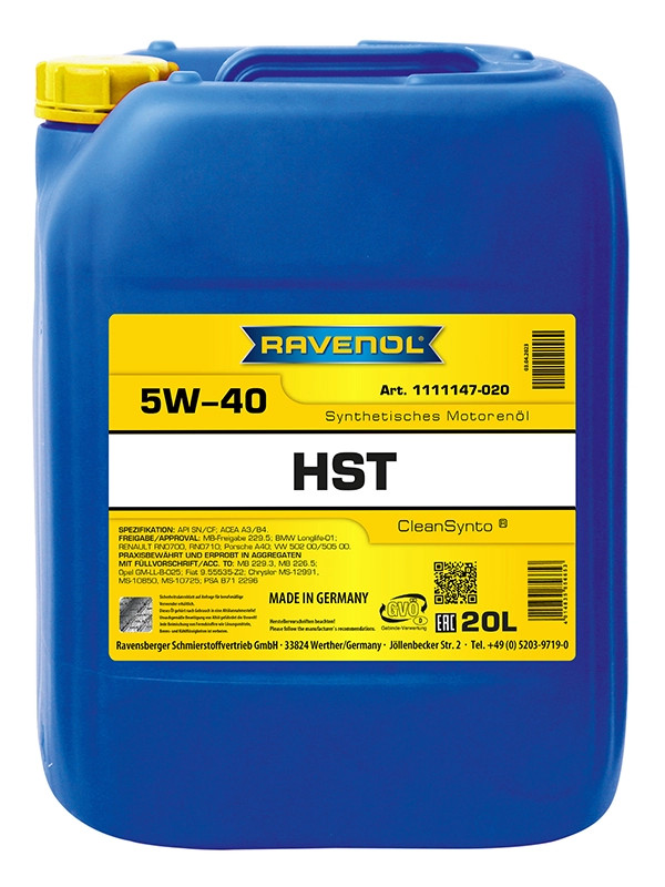 RAVENOL HST SAE 5W-40 20 L