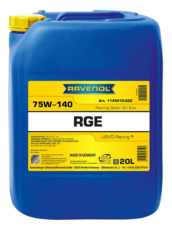 RAVENOL Racing Gear Oil Eco SAE 75W-140 20 L