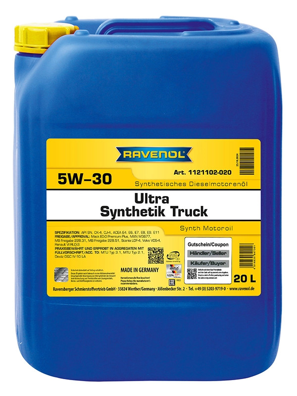 RAVENOL Ultra Synthetik Truck SAE 5W-30 20 L
