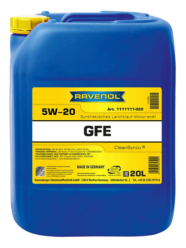 RAVENOL GFE SAE 5W-20 20 L