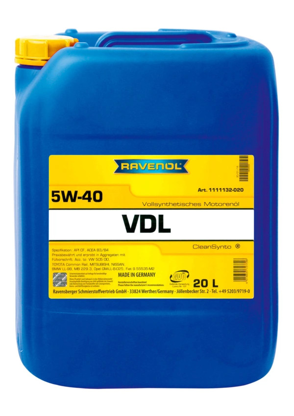 RAVENOL VDL SAE 5W-40 20 L