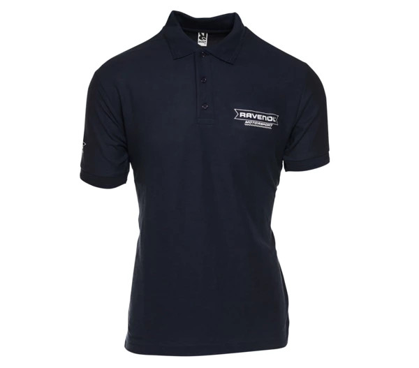 RAVENOL Motorsport Polo Shirt Men Dark Blue  1 L