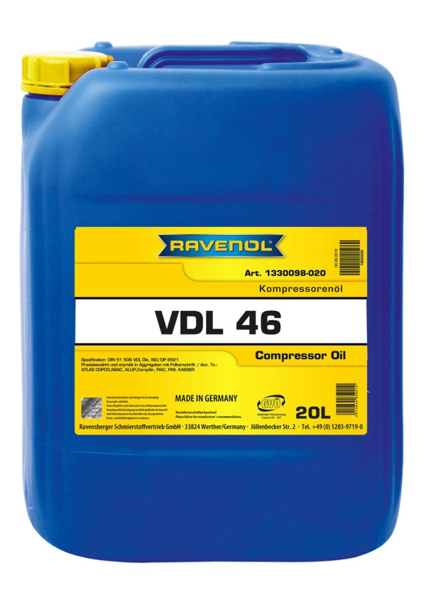 RAVENOL Kompressorenoel VDL 46 20 St