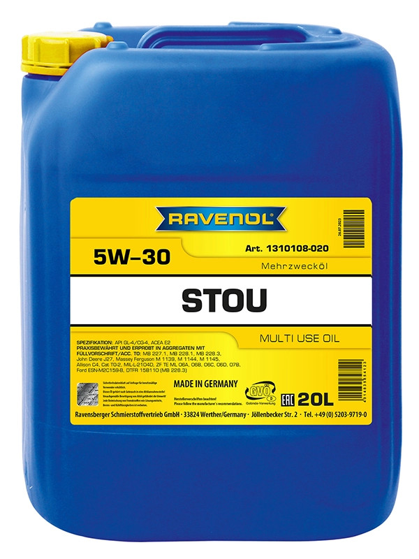 RAVENOL STOU SAE 5W-30 20 L