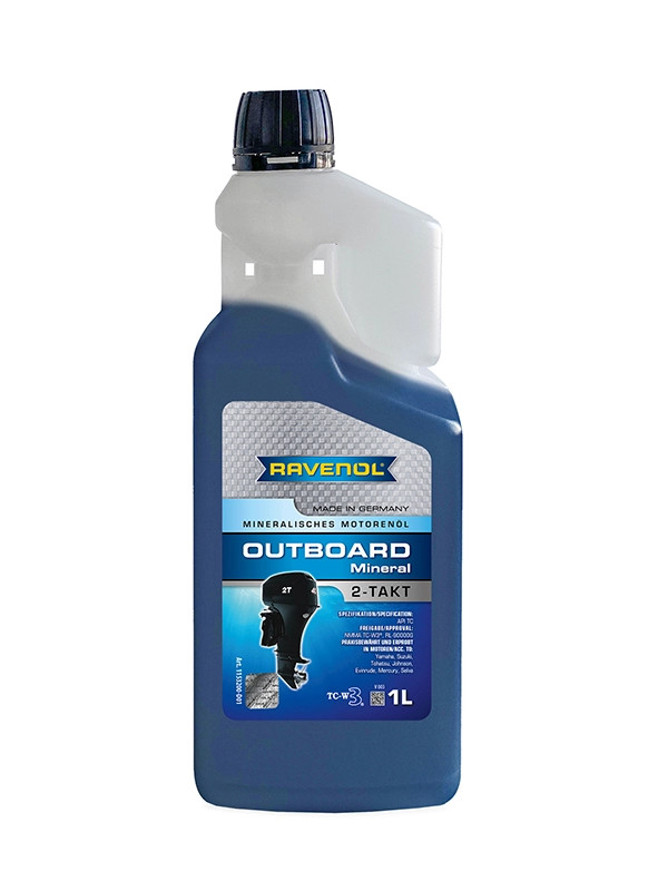 RAVENOL Outboardoel 2T Mineral 1 L