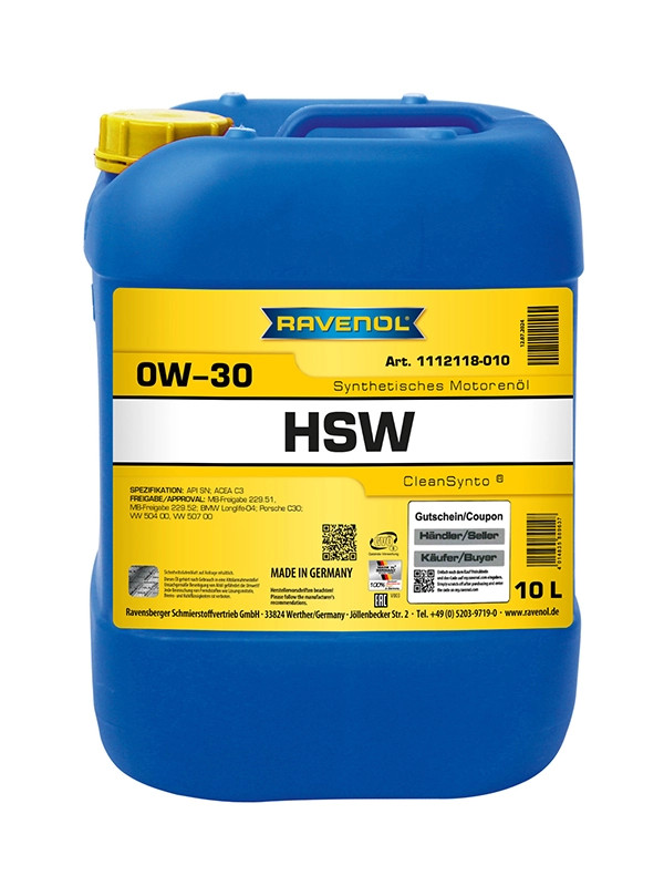 RAVENOL HSV SAE 0W-30  L