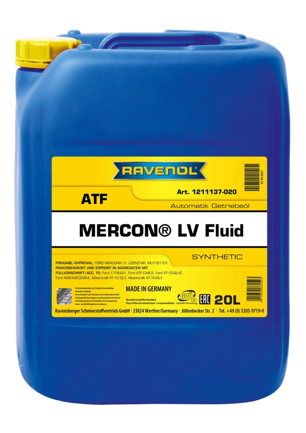 RAVENOL ATF MERCON® LV Fluid 20 L