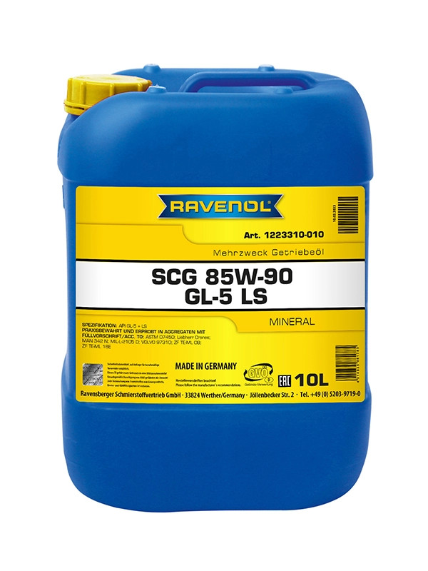 RAVENOL SCG Super Construction Gear 85W-90 GL-5 LS 10 L