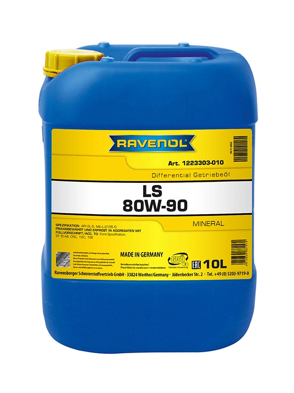 RAVENOL Sperrdiff. Hyp. Getr.öl LS SAE 80W-90 GL-5 10 L