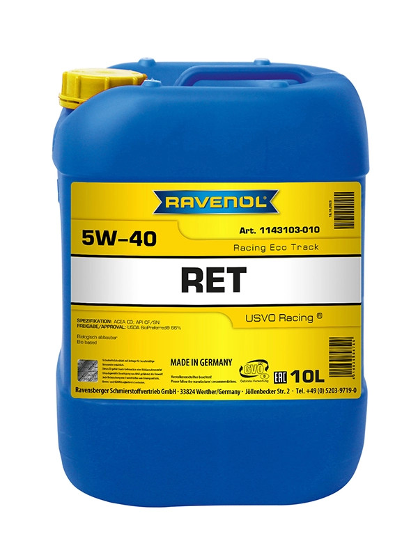 RAVENOL Racing Eco Track RET SAE 5W-40 10 L