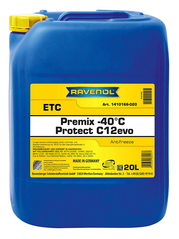 RAVENOL ETC Premix -40°C Protect C12evo 20 St