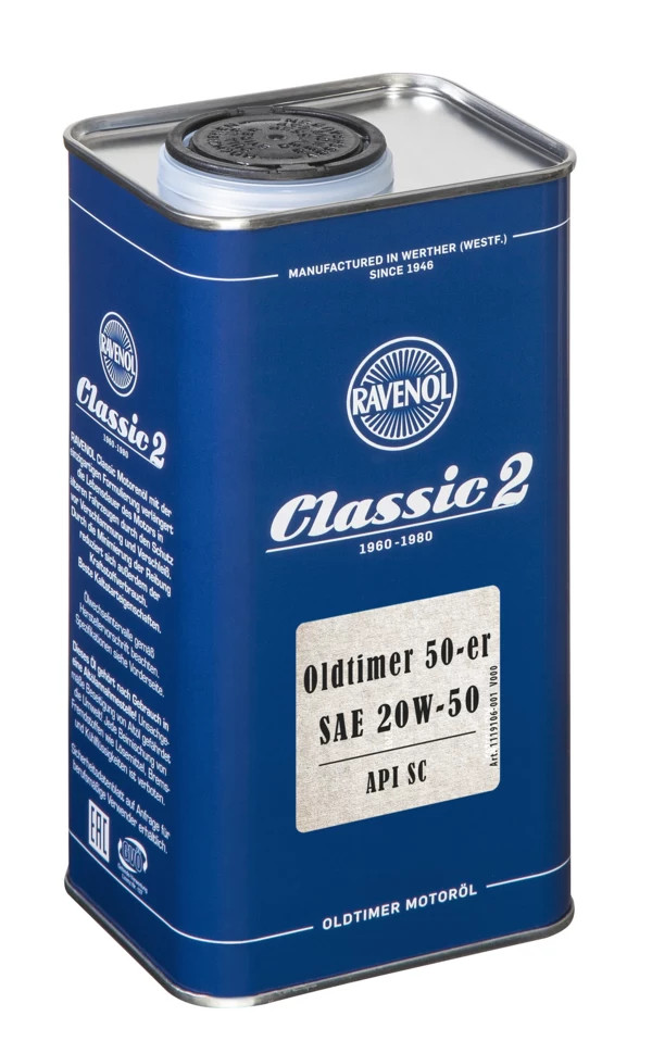 RAVENOL Oldtimer 50-er SAE 20W-50 API SC 1 L