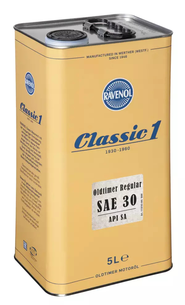 RAVENOL Oldtimer Regular SAE 30 API SA 5 L