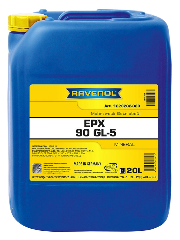 RAVENOL Getriebeoel EPX SAE 90 GL-5 20 L