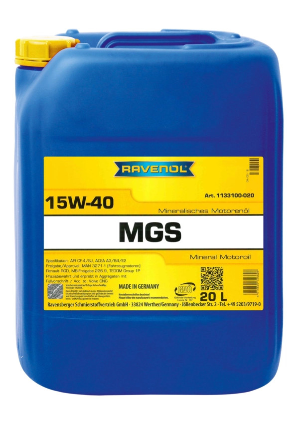RAVENOL MGS SAE 15W-40 20 L
