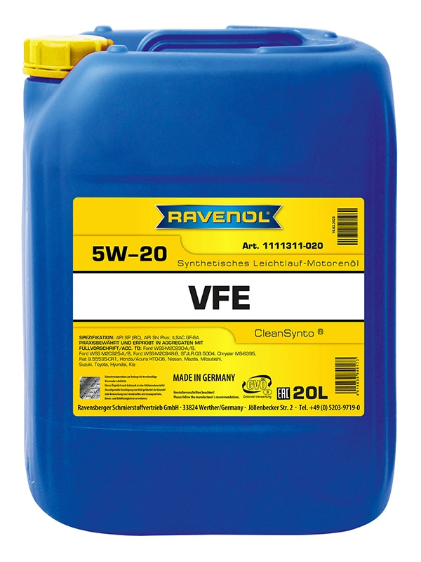 RAVENOL VFE SAE 5W-20 20 L