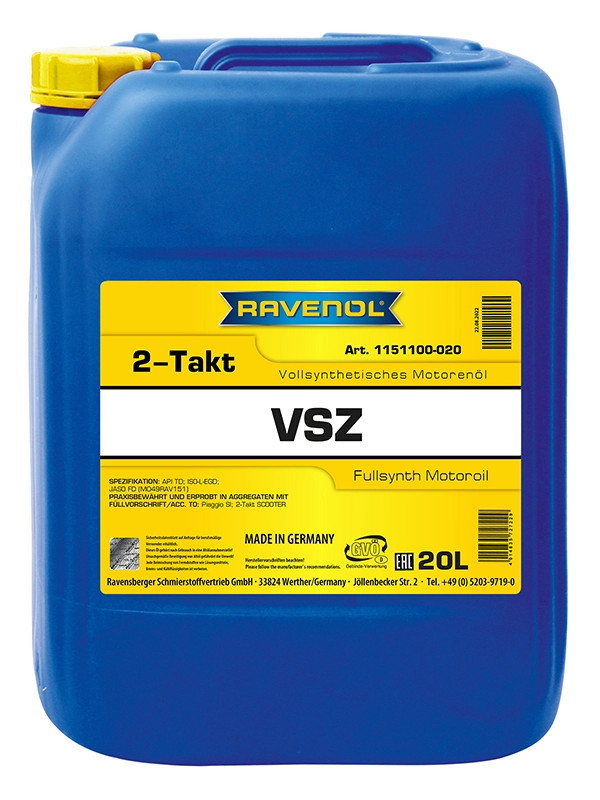 RAVENOL VSZ Zweitaktoel Vollsynth. 20 L