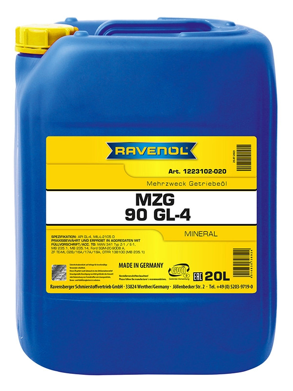 RAVENOL Getriebeoel MZG SAE 90 GL-4 20 L